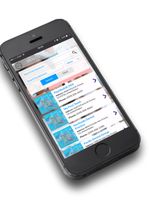 dentist in fresno app screenshot web 2